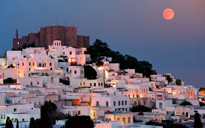 Patmos - Saint John's Monastery and the old city Hora